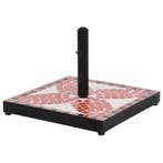 vidaXL Parasolvoet vierkant 12 kg terracottakleurig wit, Tuin en Terras, Parasols, Verzenden, Nieuw, Parasolvoet