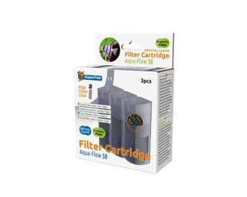 Superfish Aqua-Flow 50 Filter Cartridge Crystal Clear 3 Stuk, Ophalen of Verzenden, Nieuw