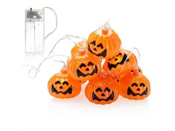 Halloween led slinger pompoentjes 5.5*6.5cm lichtketting 2, Ophalen of Verzenden, Nieuw