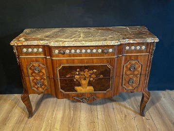 Ladekast - Hout - Antieke ladekast Lodewijk XVI, Antiek en Kunst