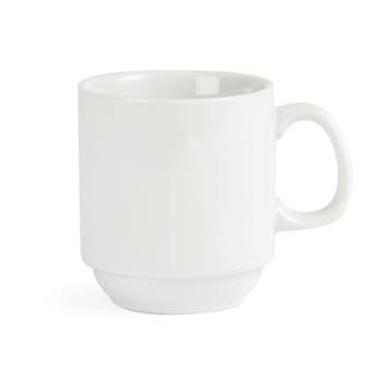 Witte Koffiemok Stapelbaar Porselein 28,4 cl (12 stuks), Verzenden
