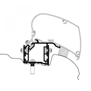Thule VW Crafter/MAN TGE Adapter 2017 (LHD), Ophalen of Verzenden, Nieuw