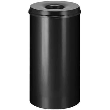 Afvalbak | Metaal | Zwart | 50L | Open | Vlamdovend |, Verzenden, Nieuw in verpakking