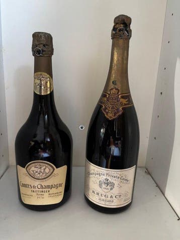 1962 Krug, Private Cuvee 1976 Taittinger Comtes de Champagne, Nieuw
