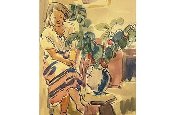 Arthur Rappl (1904–1968) - Dame mit Blumen, Antiek en Kunst