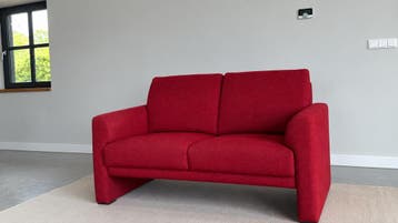 Prominent bank - hoge zit - 150cm - Als Nieuw -, Prominent , Verzenden, Tweepersoons, Zo goed als nieuw