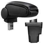 Armsteun-Seat Leon III-5F-2012-kunstleer-zwart+wit stiksel, Verzenden, Nieuw