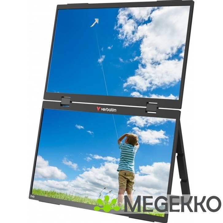 Verbatim 32403 Portable 15.6  Dual Essential Monitor, Computers en Software, Monitoren, Nieuw, Verzenden
