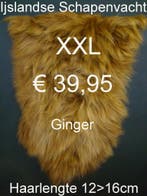Schapenvacht IJSLANDSE GINGER BREEZE XXL Schapenvel € 39,95, Huis en Inrichting, Woonaccessoires | Overige, Ophalen of Verzenden