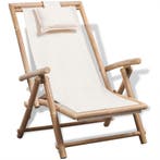 vidaXL Terrasstoel bamboe, Tuin en Terras, Tuinstoelen, Verzenden, Nieuw, Hout