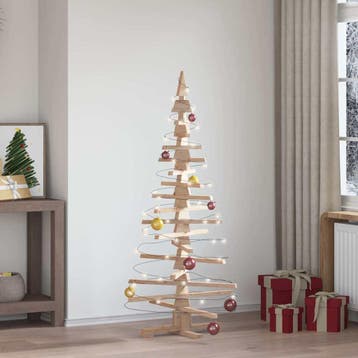 vidaXL Houten Kerstboom ter Decoratie 150 cm Massief, Diversen, Verzenden, Nieuw