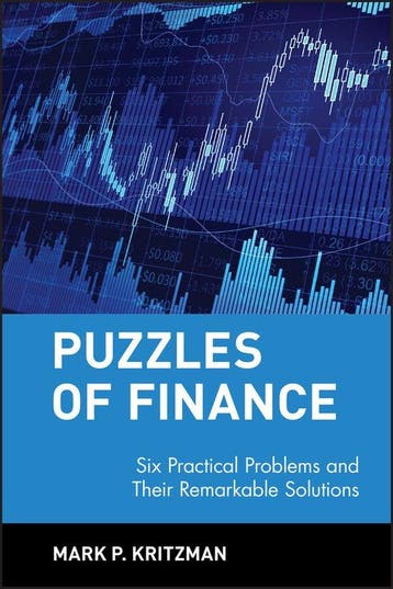 Puzzles of Finance - Mark P. Kritzman 9780471246572, Verzenden, Zo goed als nieuw, Mark P. Kritzman
