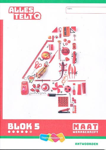 Alles Telt Q Antwoorden Werkschrift Maat blok 5 groep 4, Verzenden, Nieuw