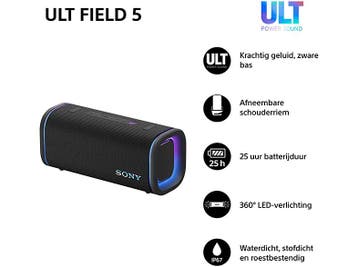 Sony -  Srsult50 Ult Field 5 Bluetooth-speaker  - Zwart, Audio, Tv en Foto, Luidsprekers, Verzenden, Nieuw, Overige typen, Sony
