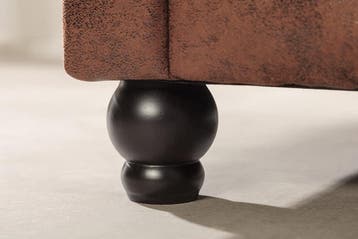 Design hoekbank CHESTERFIELD 270cm Antiek Bruin Microvezel, Ophalen of Verzenden, Nieuw