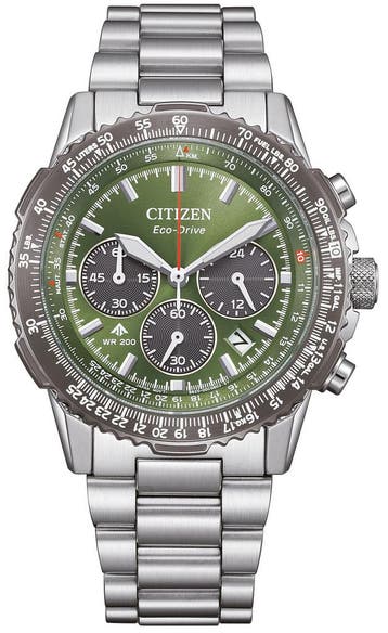 Citizen CA4664-60W Navihawk Eco-Drive horloge, Sieraden, Tassen en Uiterlijk, Staal, Verzenden, Nieuw, Polshorloge