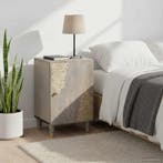 vidaXL Badkamerkast Grijs 38 x 33 x 58 cm Massief Mango Hout, Huis en Inrichting, Tafels | Kaptafels, Verzenden, Nieuw