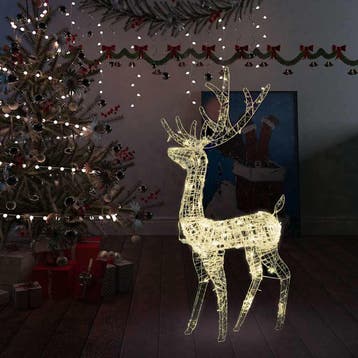 vidaXL Kerstversiering rendier 140 LEDs 128 cm acryl, Diversen, Kerst, Verzenden, Nieuw