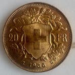 Zwitserland. 20 Francs 1935-B Vreneli, Postzegels en Munten, Munten | Europa | Niet-Euromunten