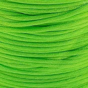 2 meter Macrame Satijndraad 1.0 Lime Green (Macramé koord), Ophalen of Verzenden, Nieuw, Draad