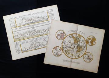 World Map - [LOT van 2] - Chronologische kaart / Hoogten van, Nieuw