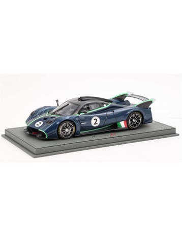 2021 PAGANI HUAYRA R MATT/GLOSS BLUE BBR MODELAUTO 061/100, Nieuw