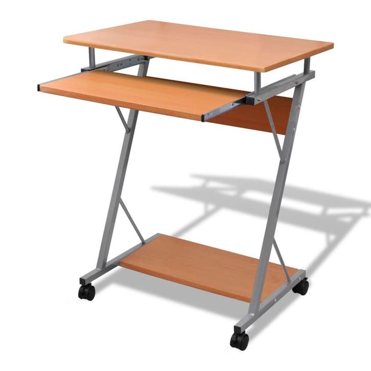 vidaXL Studenten computerbureau 60 x 40 x 74 cm (bruin), Huis en Inrichting, Bureaus, Nieuw, Verzenden