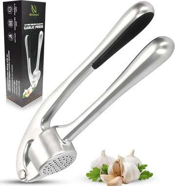 HI NATURE™ knoflookpersen - Premium Knoflookpers met RVS, Ophalen of Verzenden, Nieuw