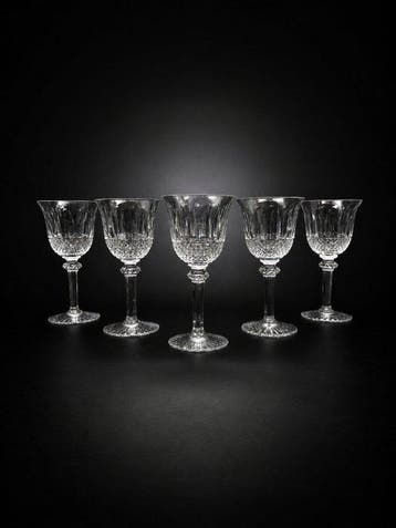 St. Louis - Wijnglas (6) - TOMMY - Kristal - Witte wijn, Antiek en Kunst