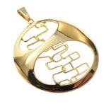 Grote gouden fantasie hanger (Hanger of bedel), Ophalen of Verzenden, Gebruikt, Goud, Overige merken