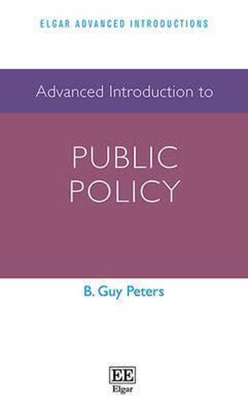 Advanced Introduction to Public Policy 9781781955772, Boeken, Taal | Engels, Gelezen, Verzenden