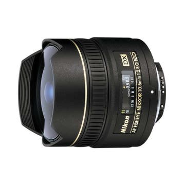 Nikon AF DX 10.5mm f/2.8 ED Fisheye objectief - Tweedehands, Verzenden, Gebruikt, Nikon