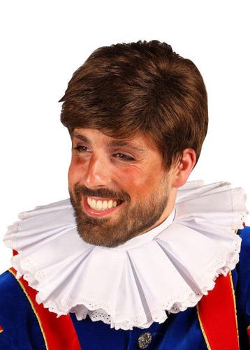 Pietenpruik Pietro Donkerbruin Stijl Haar, Verzenden, Nieuw