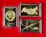 Themacollectie - Historical Collection of 3 Ingots 24 Gold, Antiek en Kunst