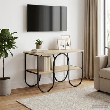 vidaXL TV-standaard 80 x 40 x 50 cm Sonoma Eiken Bewerkt, Minder dan 50 cm, Verzenden, Nieuw, Minder dan 100 cm