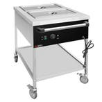 GGM Gastro | Bain-marie wagen - 1,95 kW - 2x GN 1/1 - met |, Verzenden