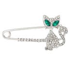 Fako Bijoux - Sierspeld / Sjaalspeld - Kat - Kristal -, Verzenden, Nieuw