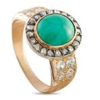Ring - 14 karaat Roségoud, Antieke 14k rosegoud 0,84 ct, Sieraden, Tassen en Uiterlijk, Ringen, Nieuw