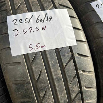 2 x Dunlop SP Sport Maxx 225-60-17 Zomerbanden 5,5mm, Gebruikt, 17 inch, Ophalen of Verzenden, Band(en)