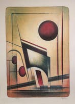 Bo Örn (1949) - Geometric Abstract Composition, Antiek en Kunst
