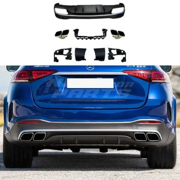 Diffuser With Chrome Exhaust Tips Voor Mercedes GLE W167 AMG, Ophalen of Verzenden, Nieuw