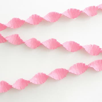 Roze Crepe Papier Slinger - 24 meter, Ophalen of Verzenden, Nieuw