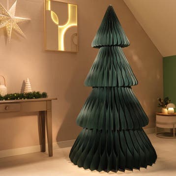 Papieren kerstboom XL - groen - Ø 111 x 180 cm, Diversen, Verzenden, Nieuw