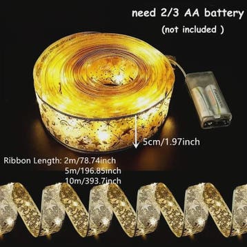 Kerstlint met LED Verlichting - Batterijgevoed - Decoratie v, Verzenden, Nieuw