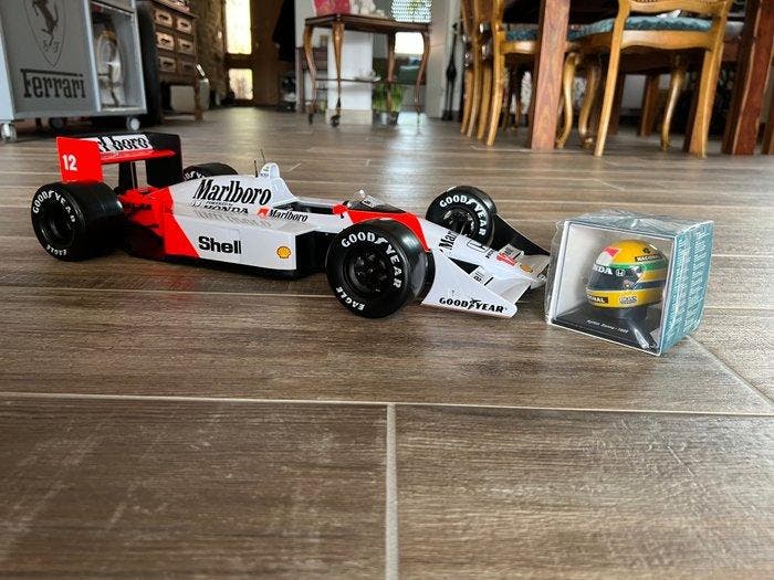 Ayrton Senna - Schaal 1:8 modelauto, Verzamelen, Automerken, Motoren en Formule 1