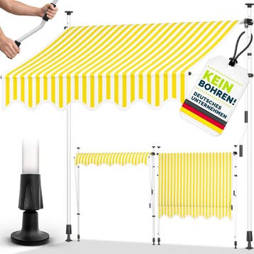 Klemluifel - Balkon luifel - Verticale luifel - 400 cm - Gee, Verzenden, Zo goed als nieuw