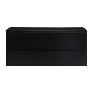 Badkamermeubel Nero voor waskom 120cm mat zwart, Verzenden, Nieuw