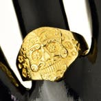 Ring met amulet - 18 karaat Geel goud