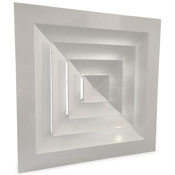 Vierkant plafondrooster met vast uitblaaspatroon 300x300mm, Doe-het-zelf en Verbouw, Ventilatie en Afzuiging, Verzenden, Nieuw
