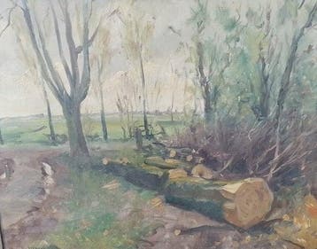 Stephan Kip (1914-1981) - Hollands landschap